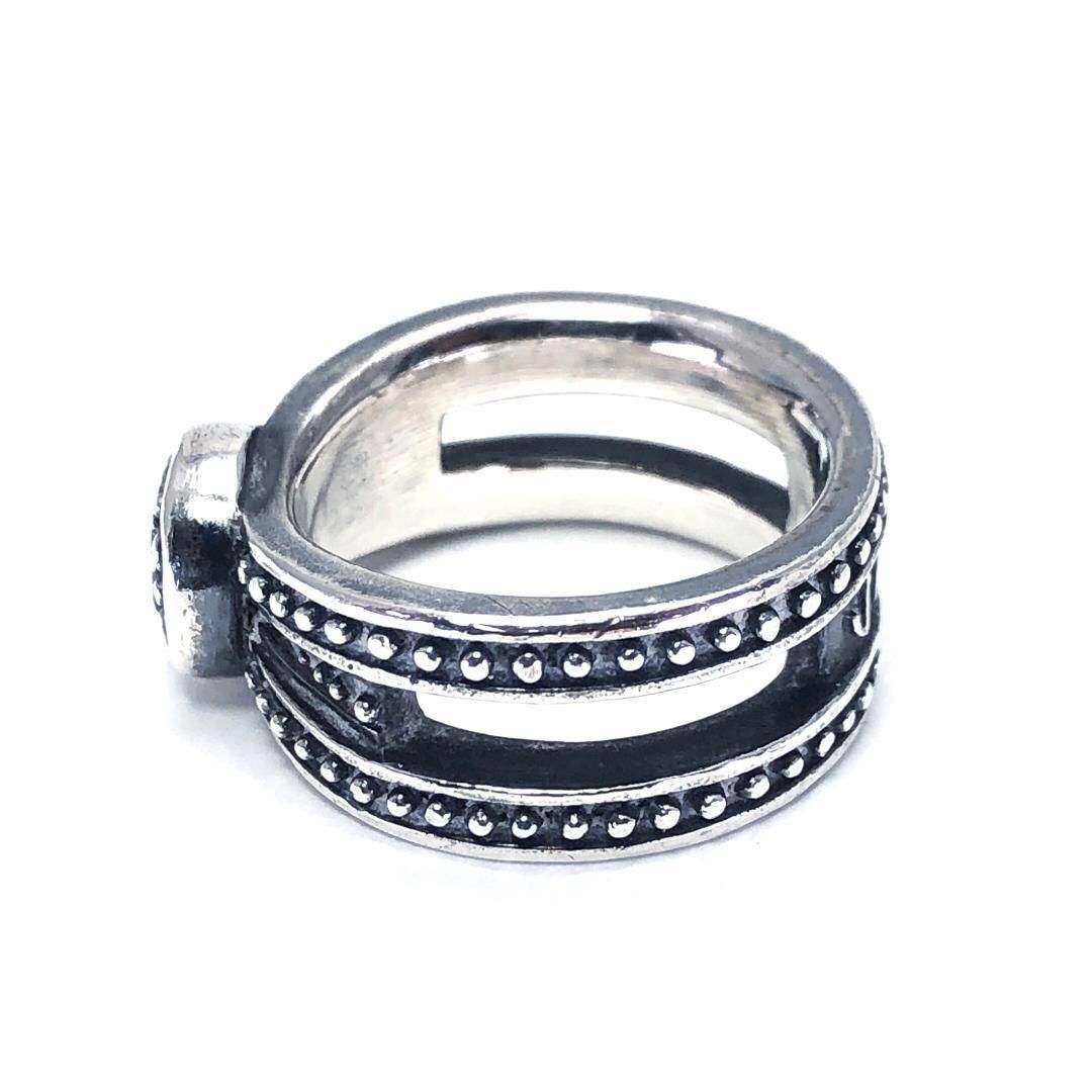 【希少・ヴィンテージ】JeanPaul GAULTIER ジャンポールゴルチエ／G ロゴ リング 指輪／13号／ SV925／シルバー