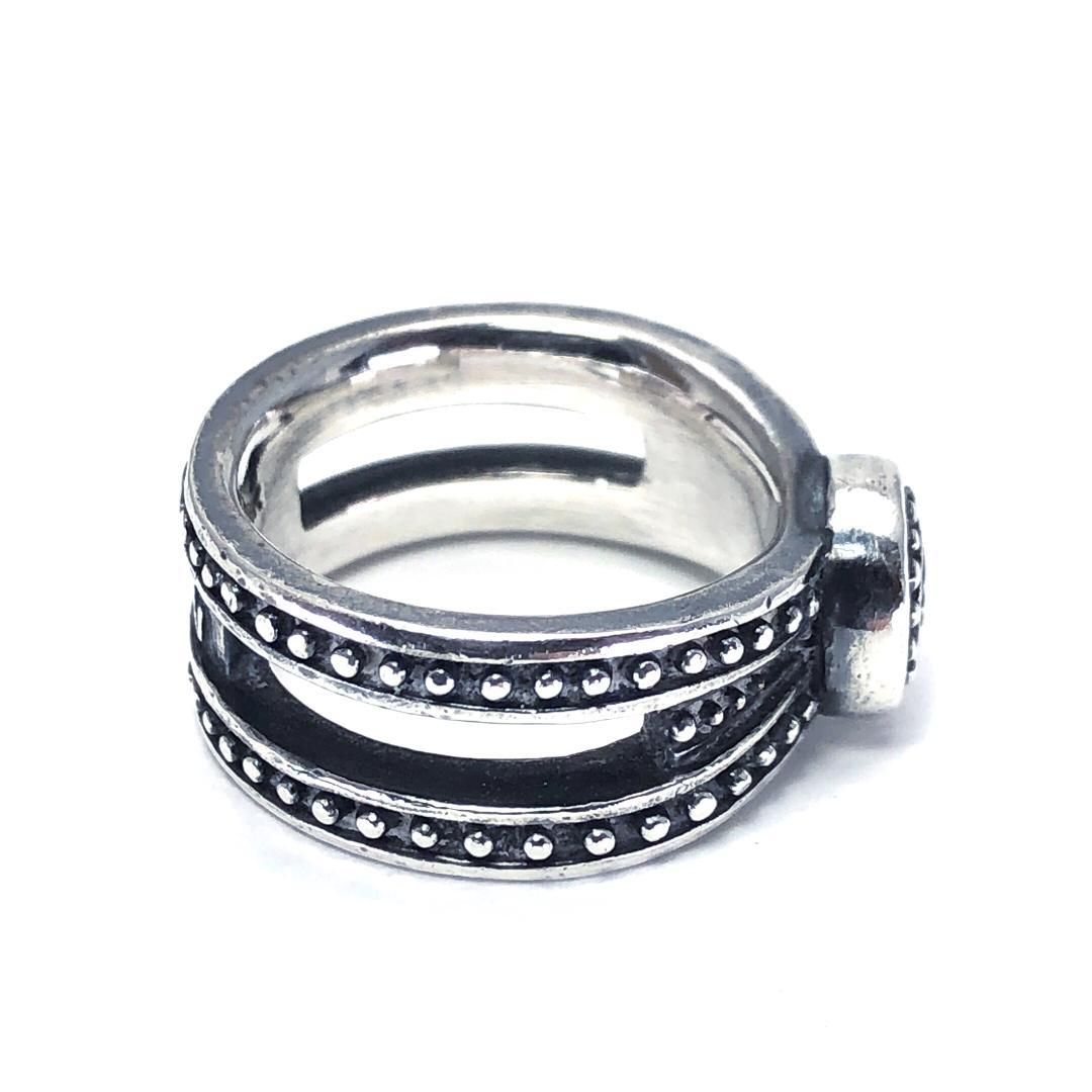 【希少・ヴィンテージ】JeanPaul GAULTIER ジャンポールゴルチエ／G ロゴ リング 指輪／13号／ SV925／シルバー