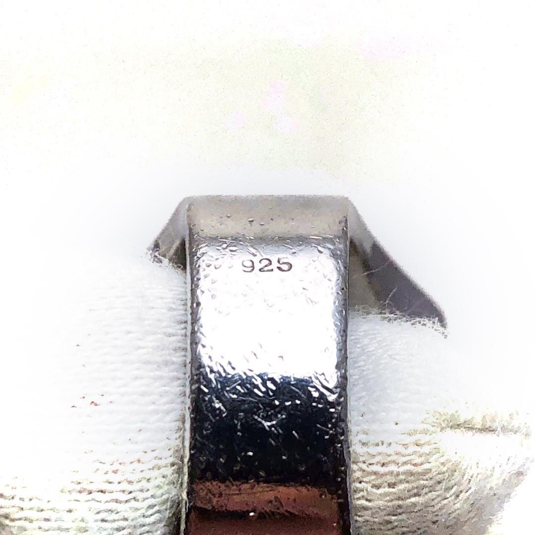 【美品】ルイヴィトン／シェバリエール スノーフロー リング 指輪 M64903／15号／SV925／シルバー・ブラック