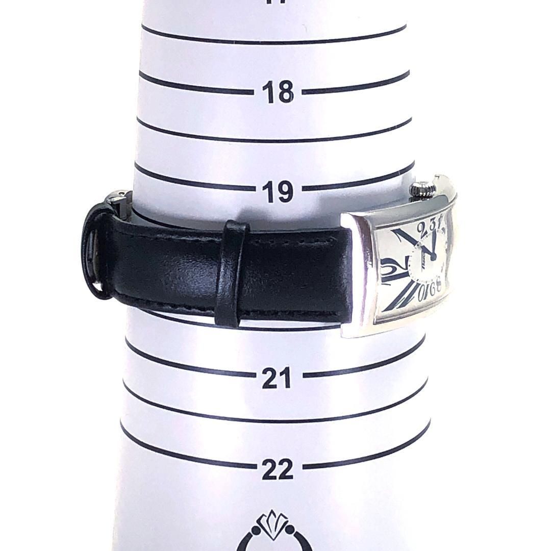 【美品・箱付】TISSOT ティソ／ヘリテージ バナナウォッチ T56.1.622.72／クォーツ／ステンレス・レザー／シルバー・ホワイト・ブラック