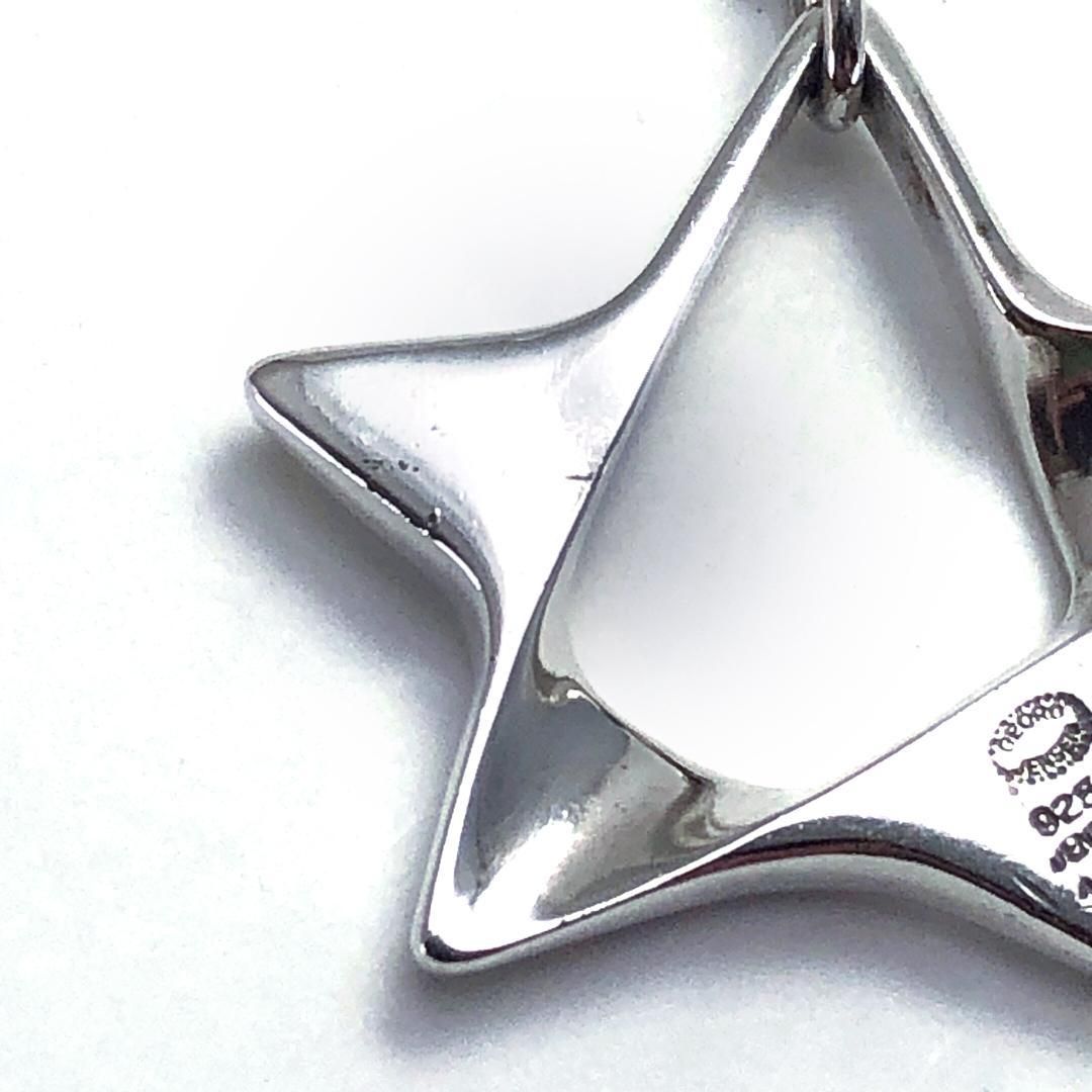 【美品・箱付】Georg Jensen ジョージジェンセン／スターモチーフ ネックレス／178／SV925／シルバー