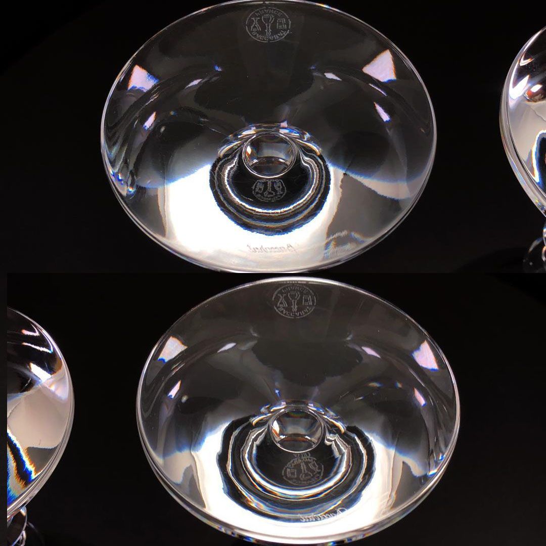 Baccarat バカラ／ベガ ペア ワイングラス／クリスタルグラス／クリア／BC497