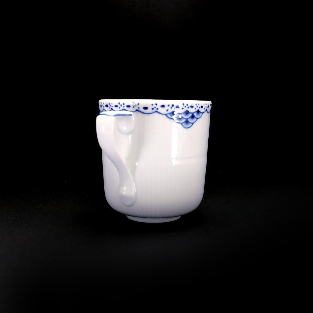 【美品】Royal Copenhagen ロイヤルコペンハーゲン／プリンセスブルー ペア マグカップ／陶器／ホワイト・ブルー