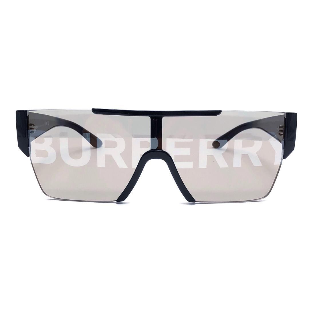 【美品・箱・ケース付き】BURBERRY バーバリー／ロゴ入り サングラス B 4291 ／アセテート／ブラック・グレー