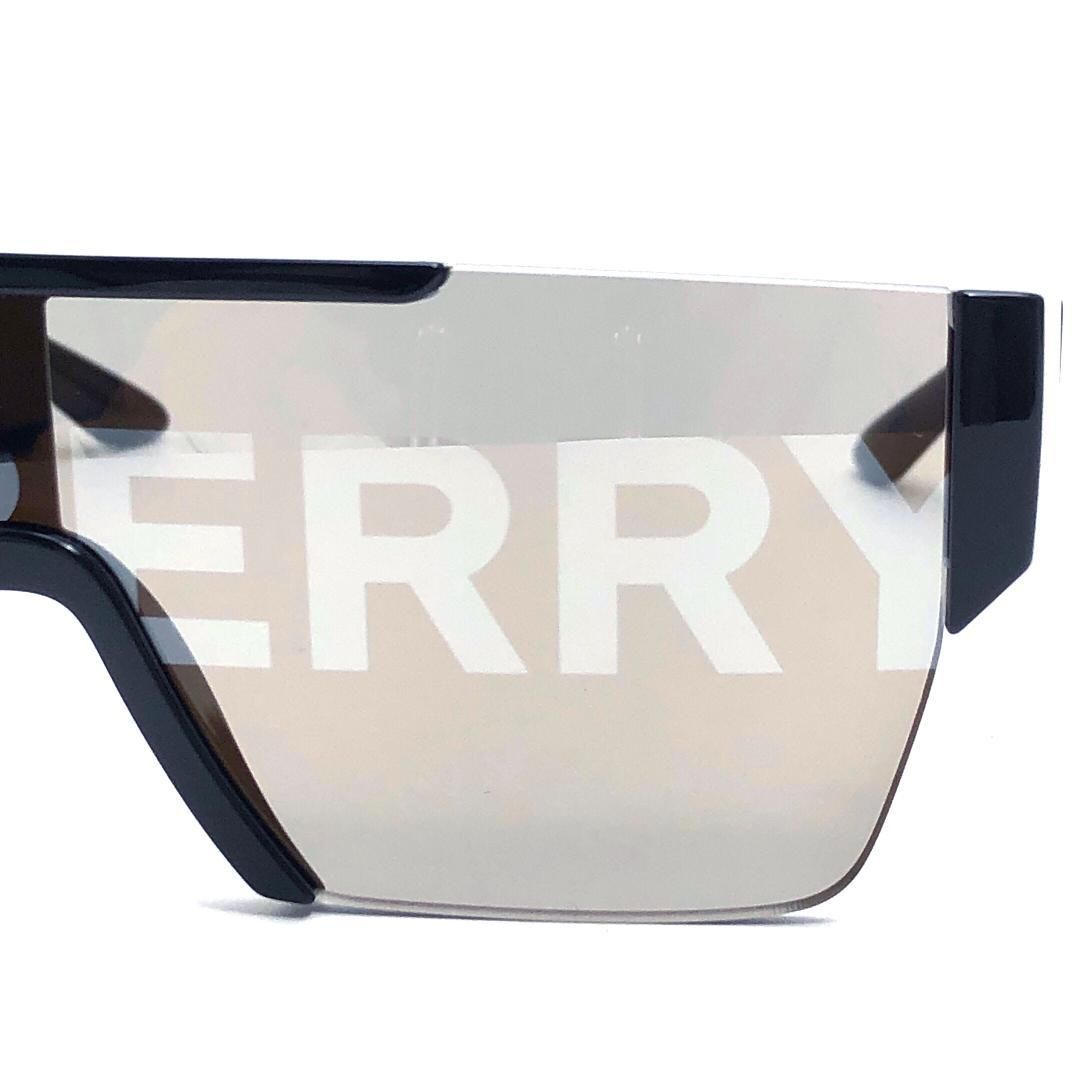 【美品・箱・ケース付き】BURBERRY バーバリー／ロゴ入り サングラス B 4291 ／アセテート／ブラック・グレー