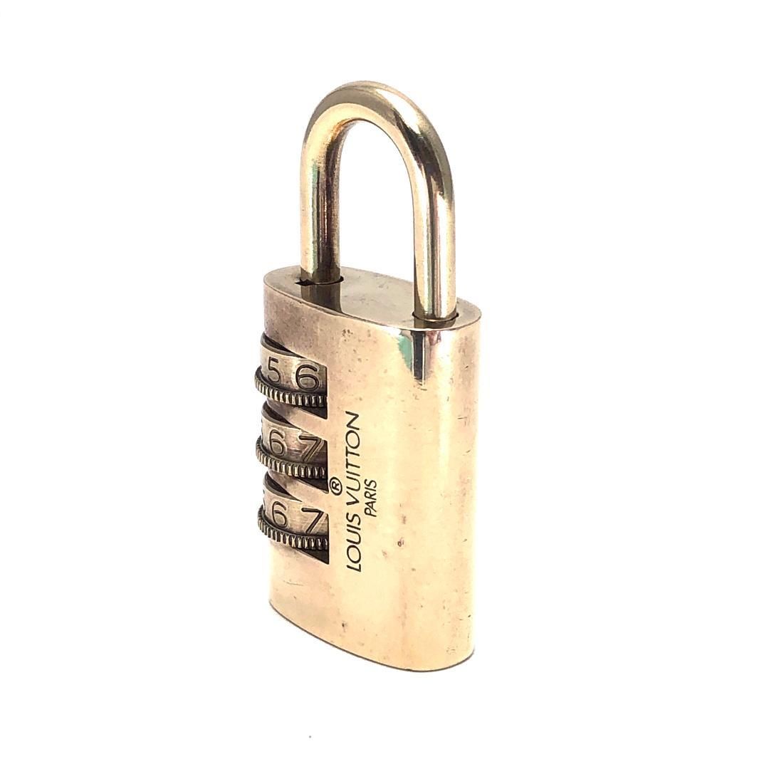 LOUIS VUITTON ルイヴィトン／パドロック ダイヤル式 南京錠 カデナ／メタル／ゴールド／LVD-1