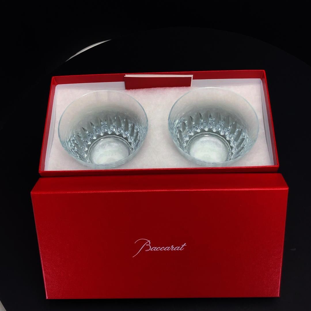【美品・箱付き】Baccarat バカラ／ティアラ ペア タンブラー／クリスタルグラス／クリア／BC514