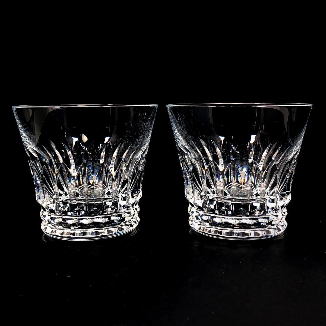【美品・箱付き】Baccarat バカラ／ティアラ ペア タンブラー／クリスタルグラス／クリア／BC514