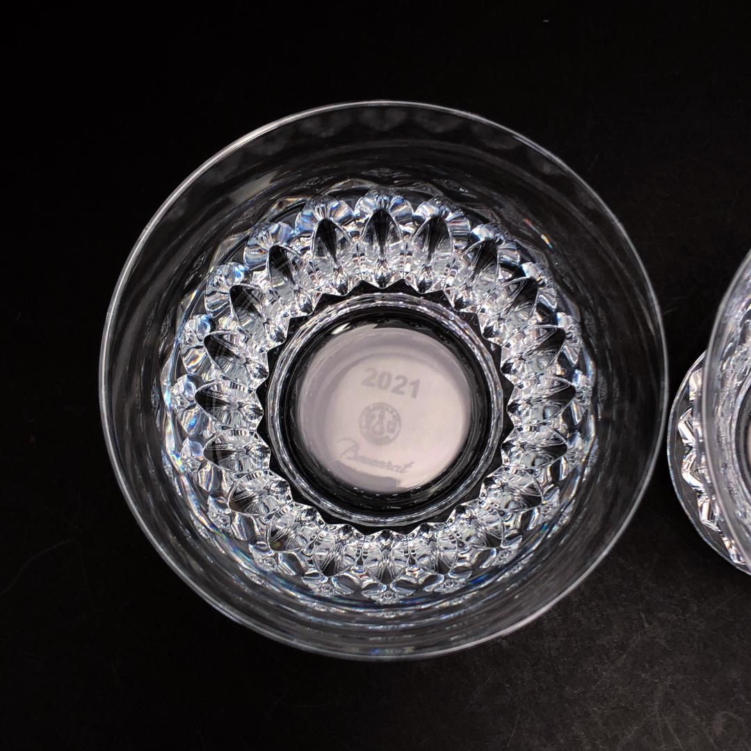 【美品・箱付き】Baccarat バカラ／ティアラ ペア タンブラー／クリスタルグラス／クリア／BC514