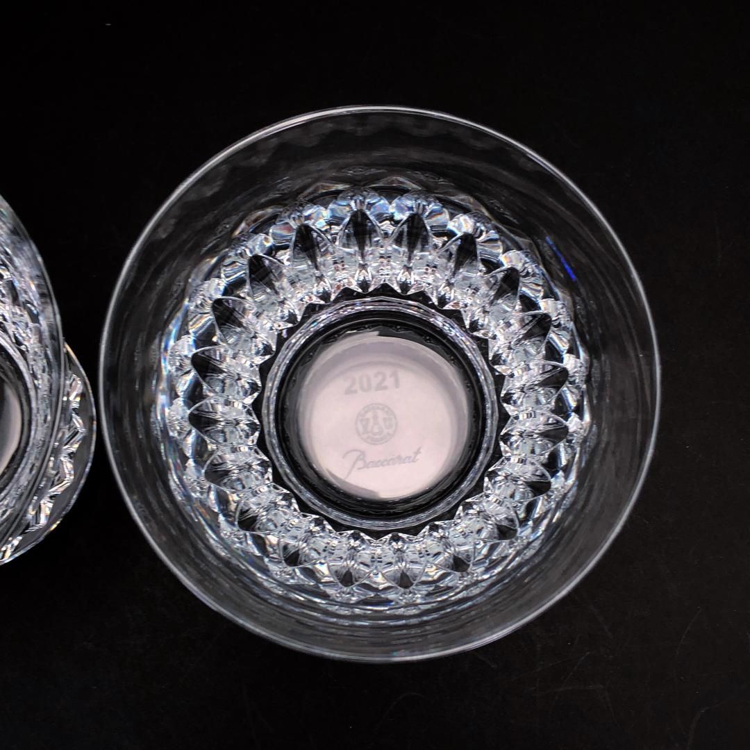 【美品・箱付き】Baccarat バカラ／ティアラ ペア タンブラー／クリスタルグラス／クリア／BC514