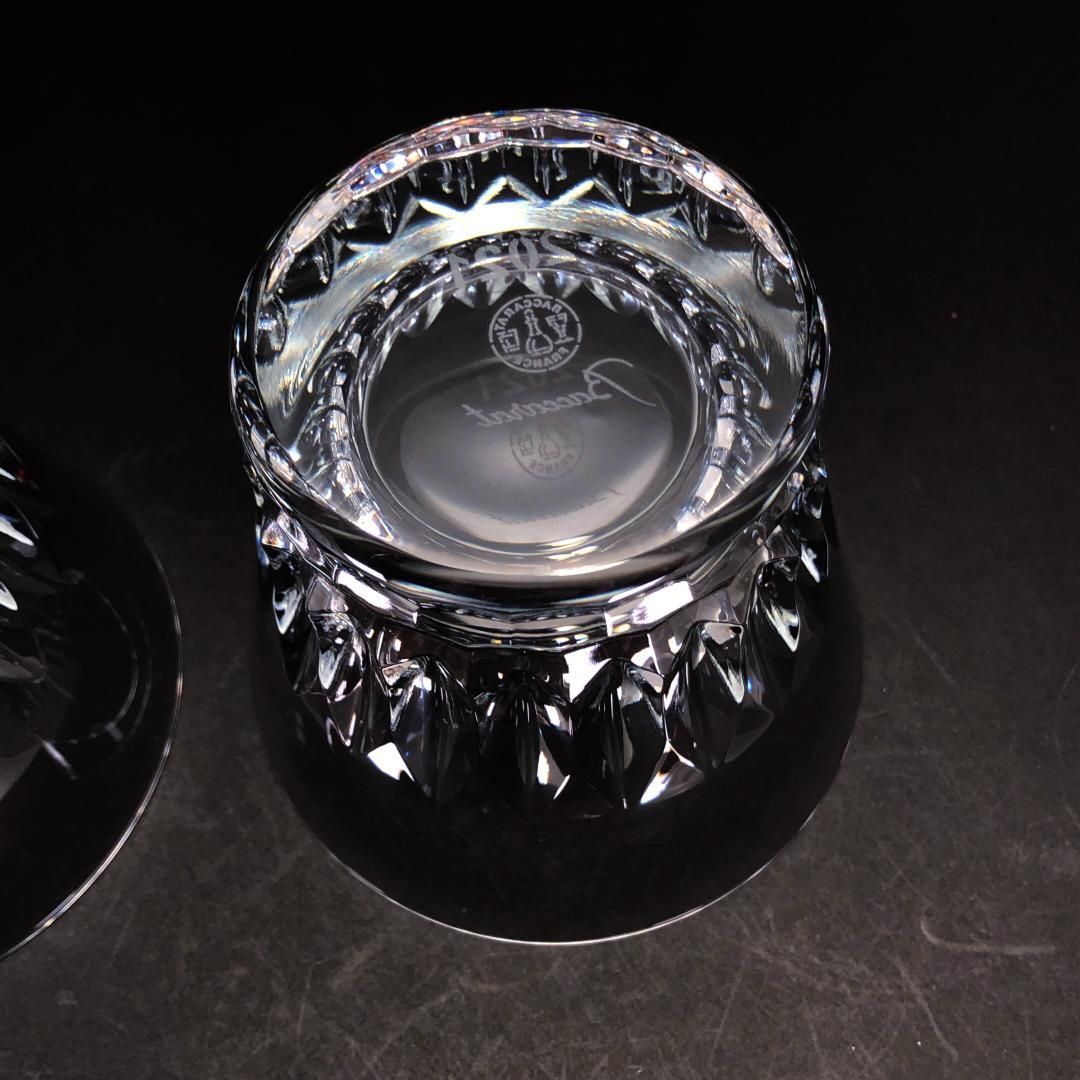 【美品・箱付き】Baccarat バカラ／ティアラ ペア タンブラー／クリスタルグラス／クリア／BC514