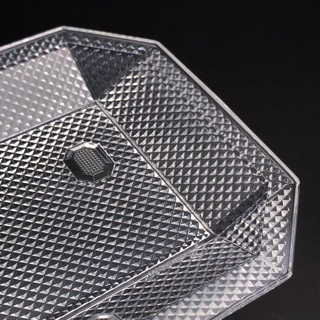 【美品・箱付き】Baccarat バカラ／プレート トレー パンピーユスクエア／クリスタルグラス／クリア／BC517