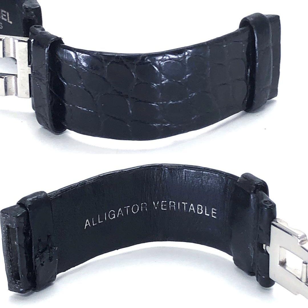 CHANEL シャネル／レディース 腕時計 マトラッセ H0116用 純正ベルト・バックル／レザー・ステンレス／ブラック・シルバー