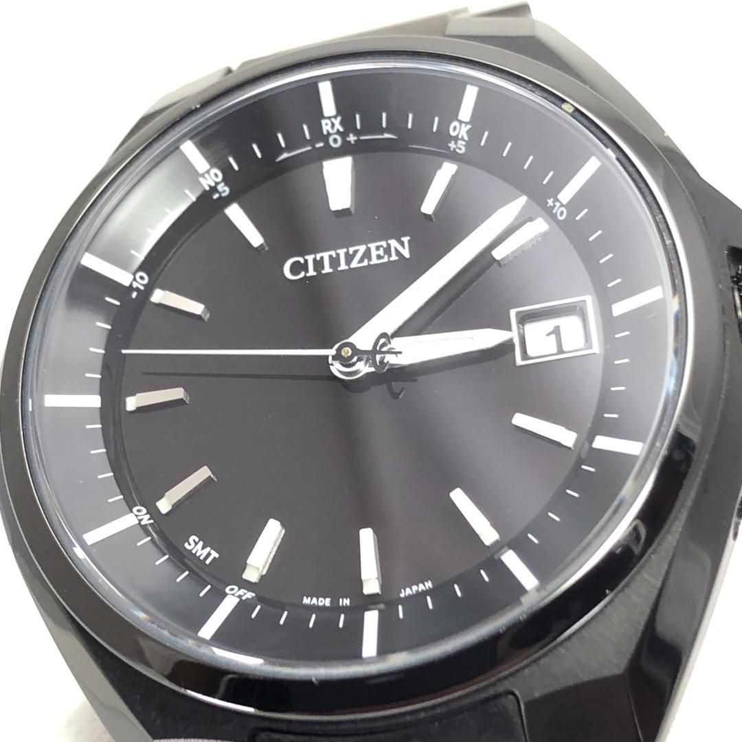 【美品】Citizen シチズン／アテッサ H128-R007971／ソーラークォーツ／チタン／ブラック・シルバー