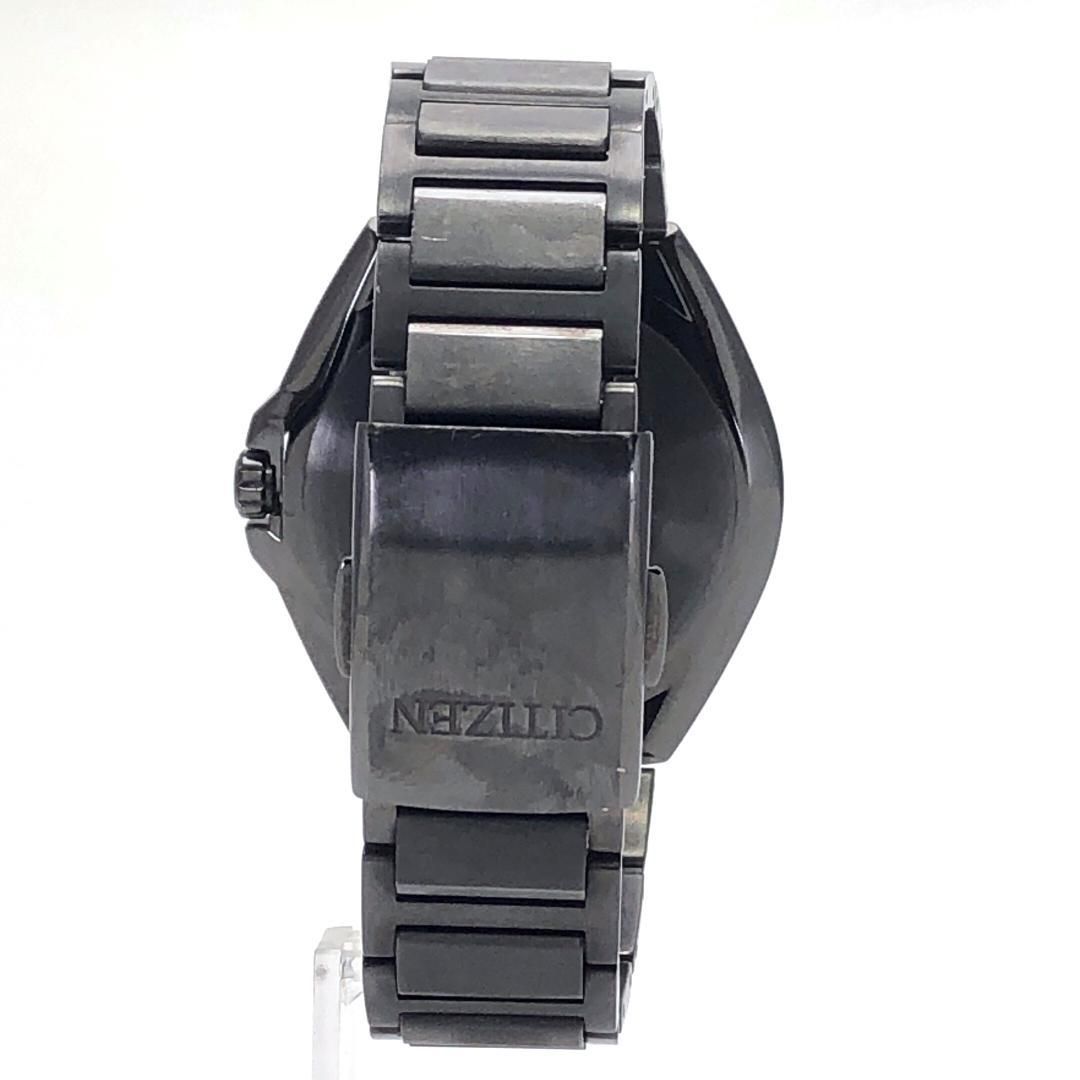 【美品】Citizen シチズン／アテッサ H128-R007971／ソーラークォーツ／チタン／ブラック・シルバー