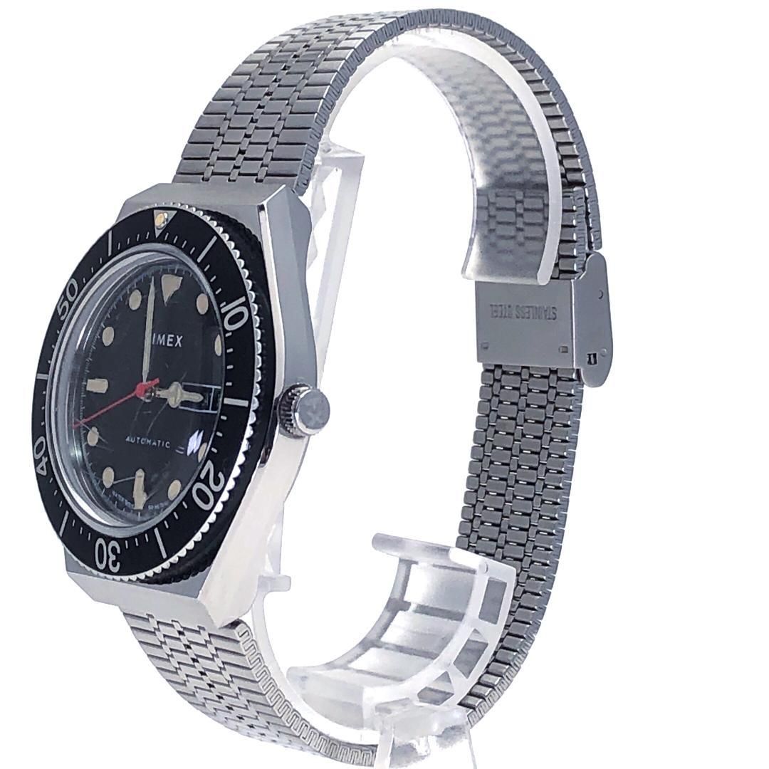 【ケース付き】TIMEX タイメックス／M79 TW2U78300／自動巻き／ステンレス／シルバー・ブラック
