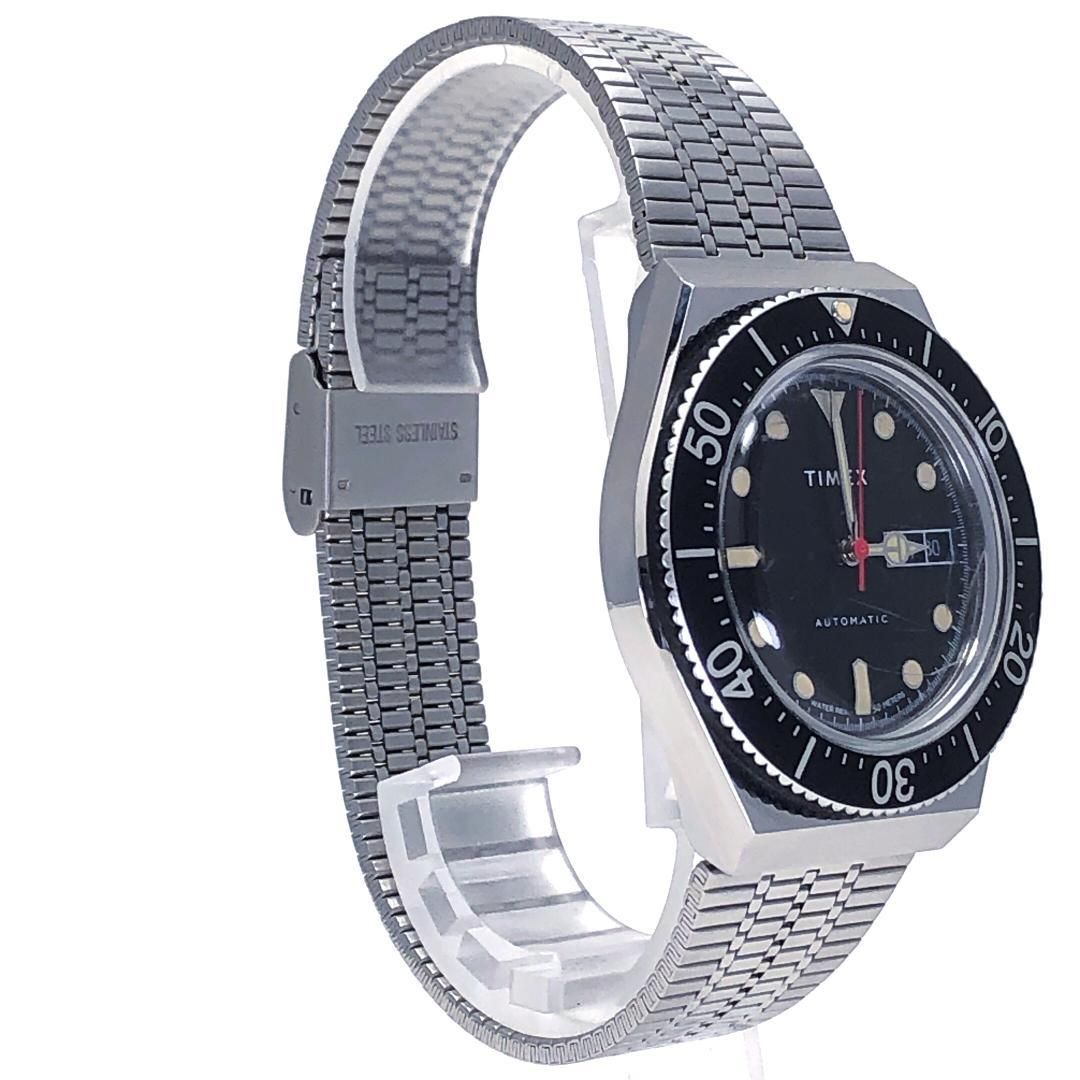 【ケース付き】TIMEX タイメックス／M79 TW2U78300／自動巻き／ステンレス／シルバー・ブラック