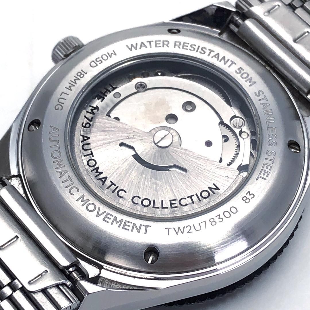 【ケース付き】TIMEX タイメックス／M79 TW2U78300／自動巻き／ステンレス／シルバー・ブラック