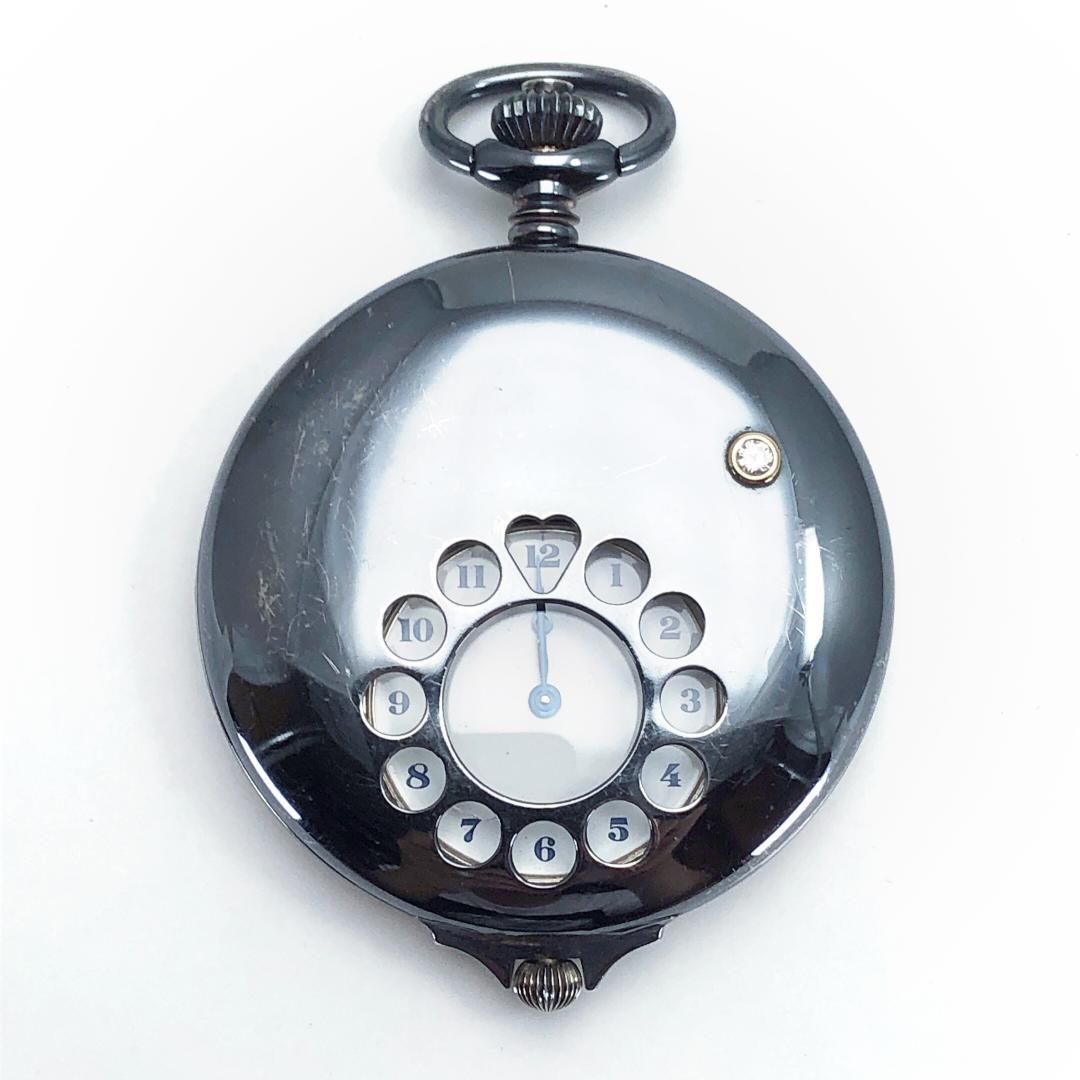 【訳あり・美品・電池交換済み】TECHNOS テクノス／SV925製ケース 懐中時計 178040.20.53／クォーツ／SV925（ケースのみ）／シルバー・ホワイト