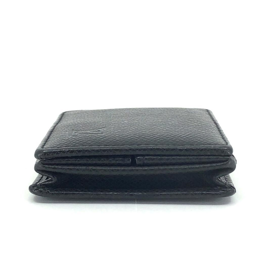 【美品】LOUIS VUITTON ルイヴィトン／コインケース ポルトモネ ボワット タイガ M30382／レザー／ブラック