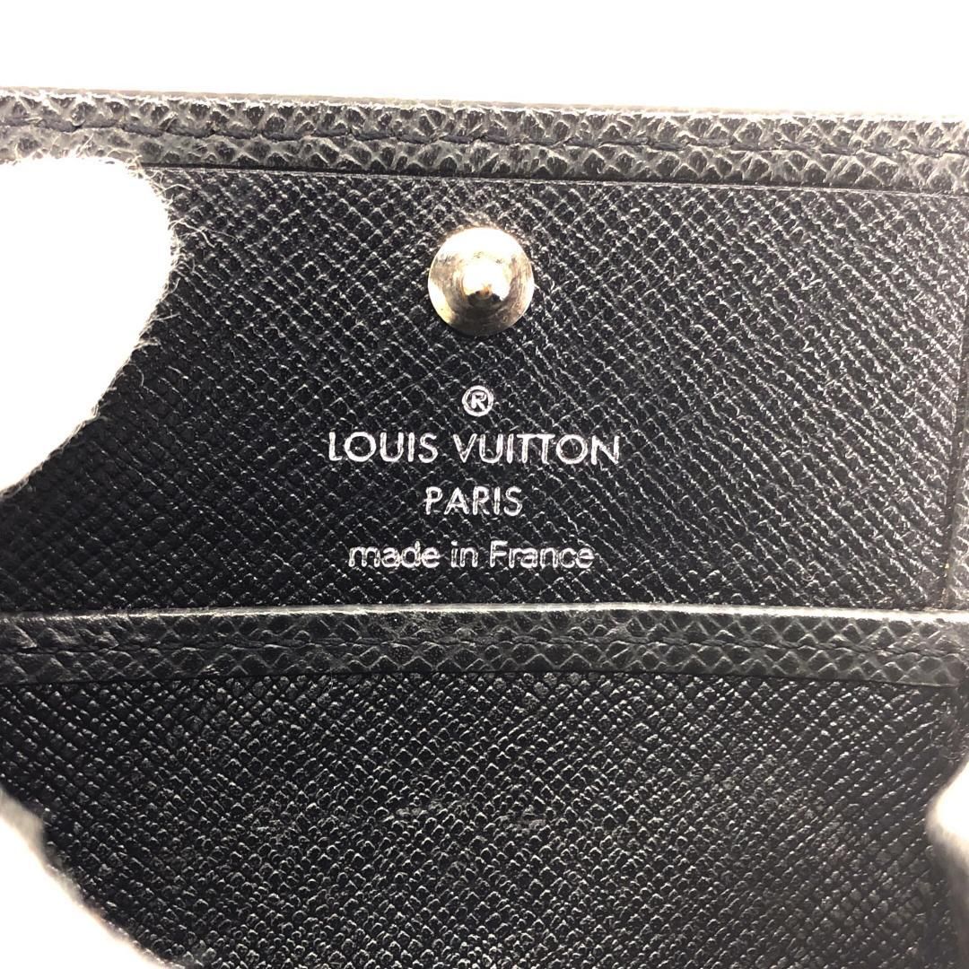 【美品】LOUIS VUITTON ルイヴィトン／コインケース ポルトモネ ボワット タイガ M30382／レザー／ブラック