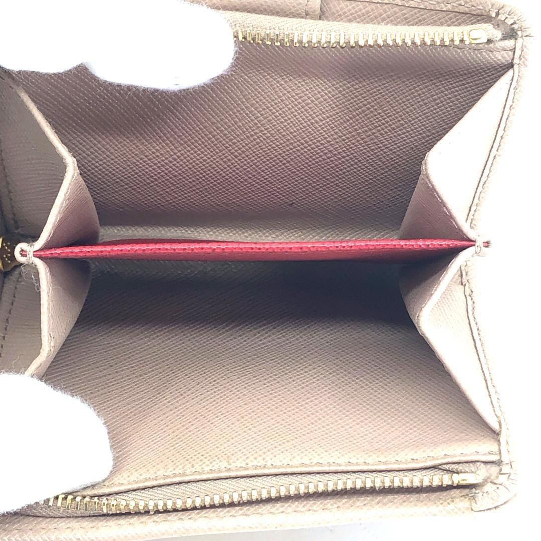 【美品】PRADA プラダ／二つ折り財布  ML018/230-A／商品名／サフィアーノレザー／ピンクベージュ