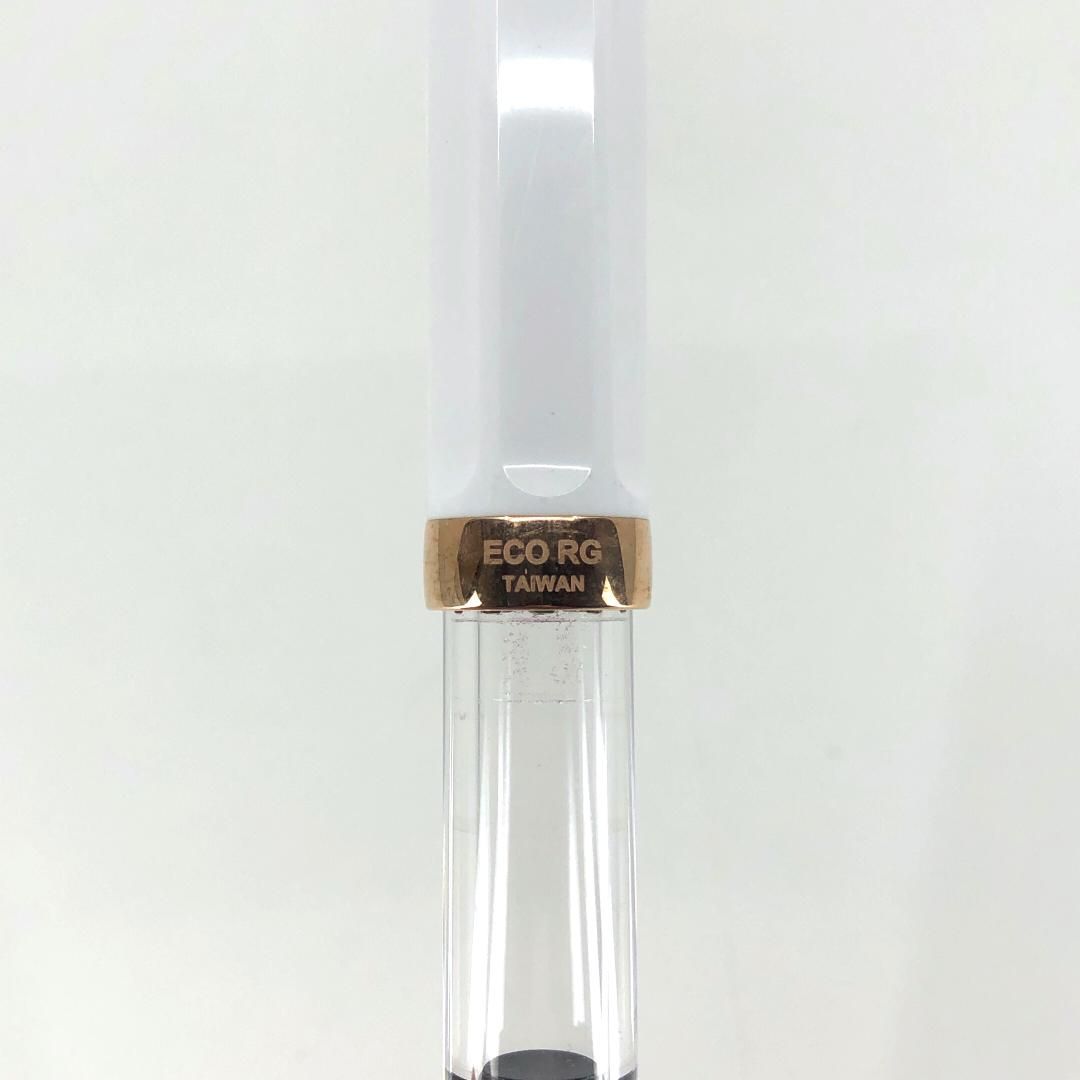 【美品】 TWSBI ツイスビー／エコRG 万年筆／M／プラスチック／ホワイト ローズゴールド