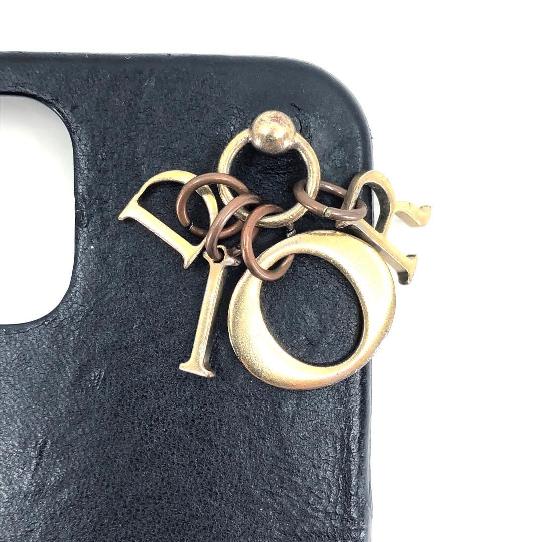 Christian Dior クリスチャンディオール／iPhone ケース カナージュ／※対象iPhone不明／ブラック