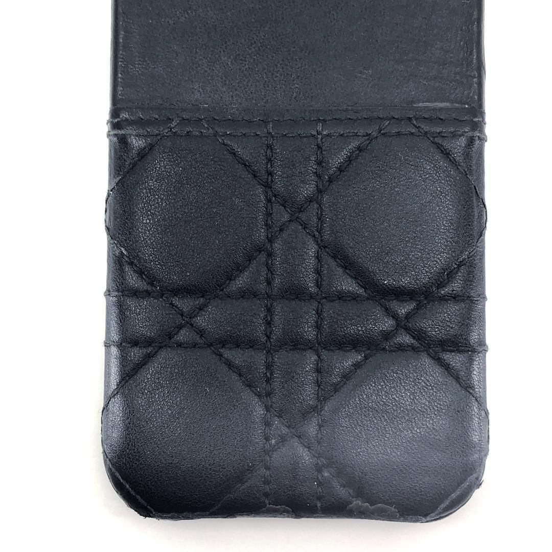 Christian Dior クリスチャンディオール／iPhone ケース カナージュ／※対象iPhone不明／ブラック