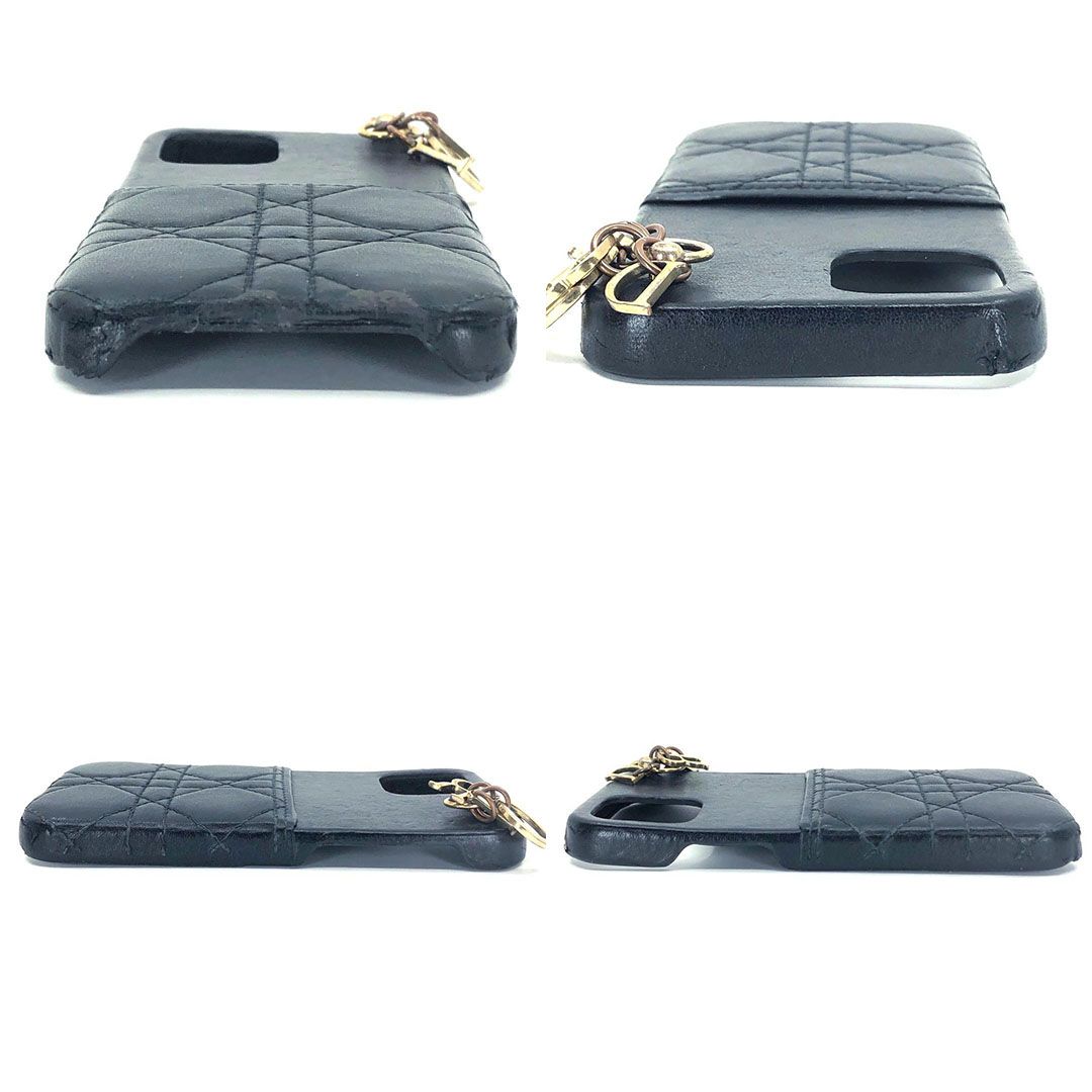 Christian Dior クリスチャンディオール／iPhone ケース カナージュ／※対象iPhone不明／ブラック