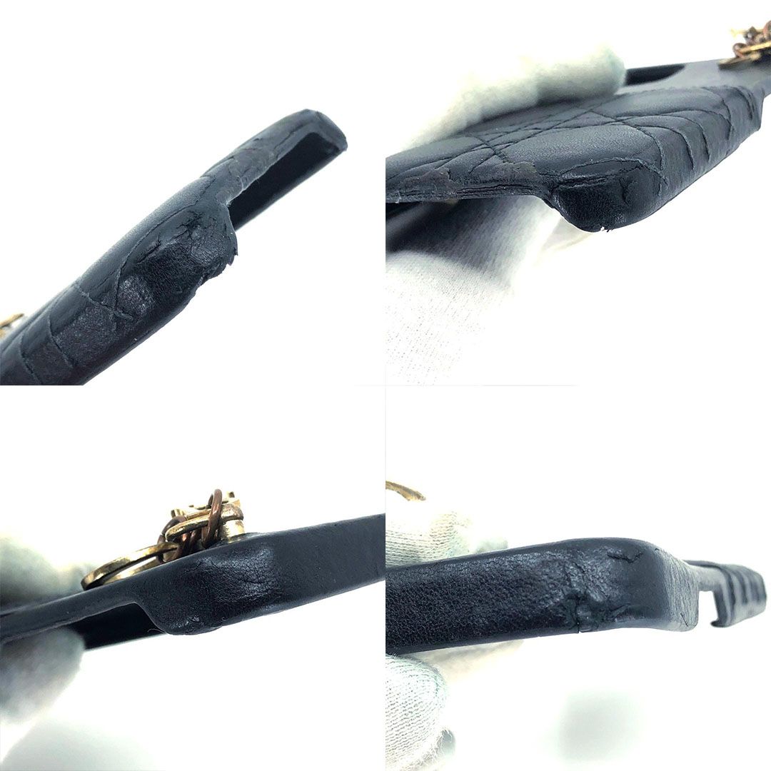 Christian Dior クリスチャンディオール／iPhone ケース カナージュ／※対象iPhone不明／ブラック