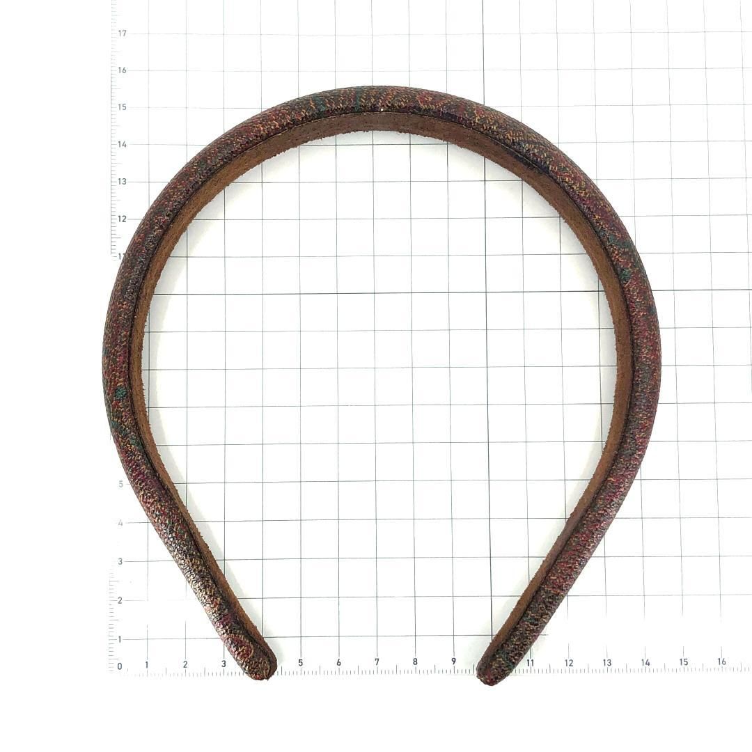 Etro エトロ／カチューシャ／ペイズリー ／レザー／ブラウン