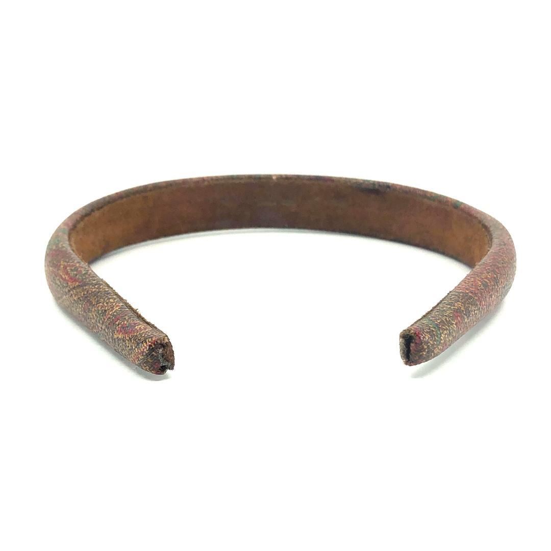 Etro エトロ／カチューシャ／ペイズリー ／レザー／ブラウン