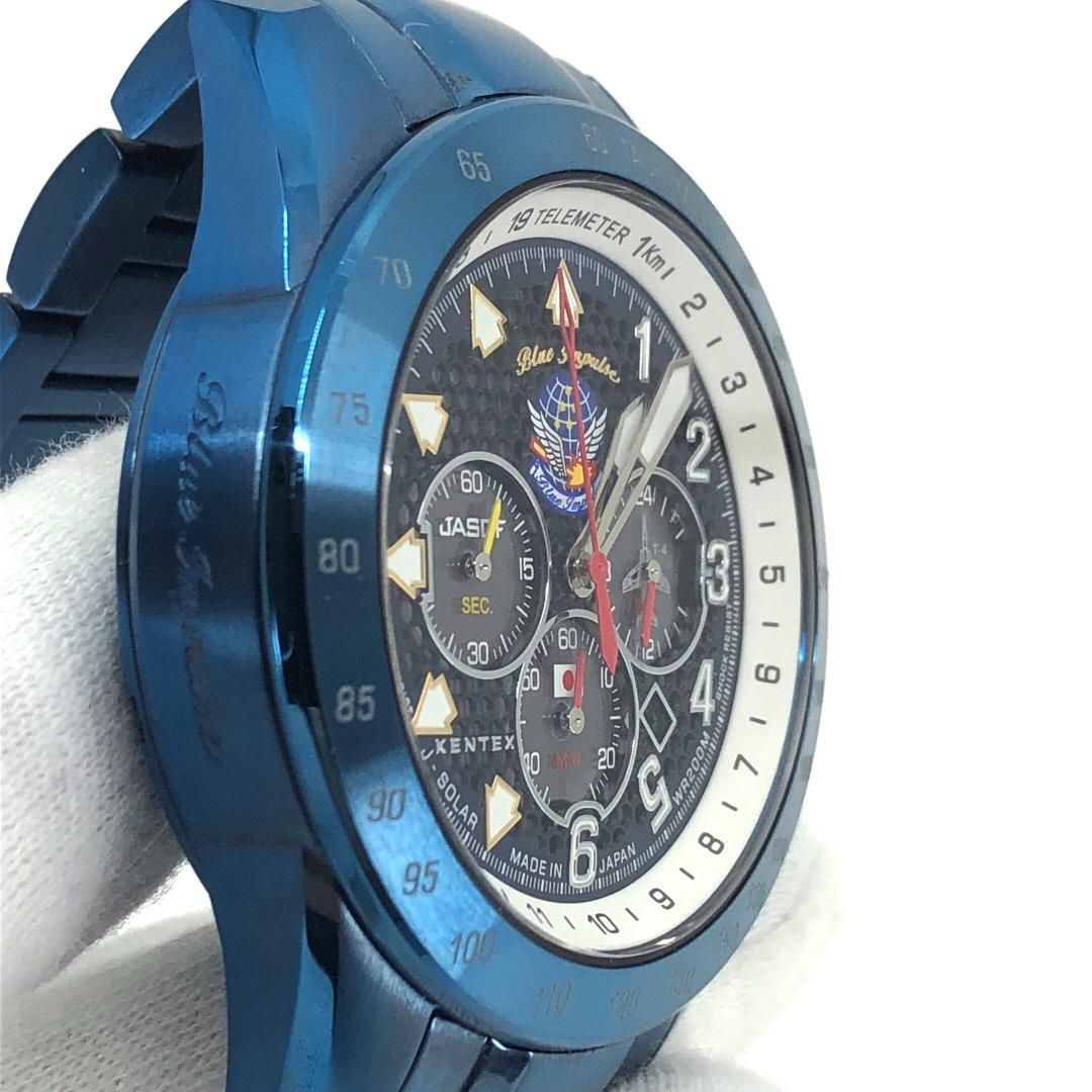 【美品】KENTEX ケンテックス／日本航空自衛隊最高峰モデル ブルーインパルスSP／クォーツ／ステンレス／ブルー・ブラック