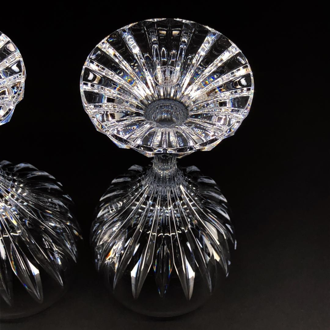 【美品・箱付き】Baccarat バカラ／マッセナ ペア ワイングラス／クリスタルグラス／クリア／BC524