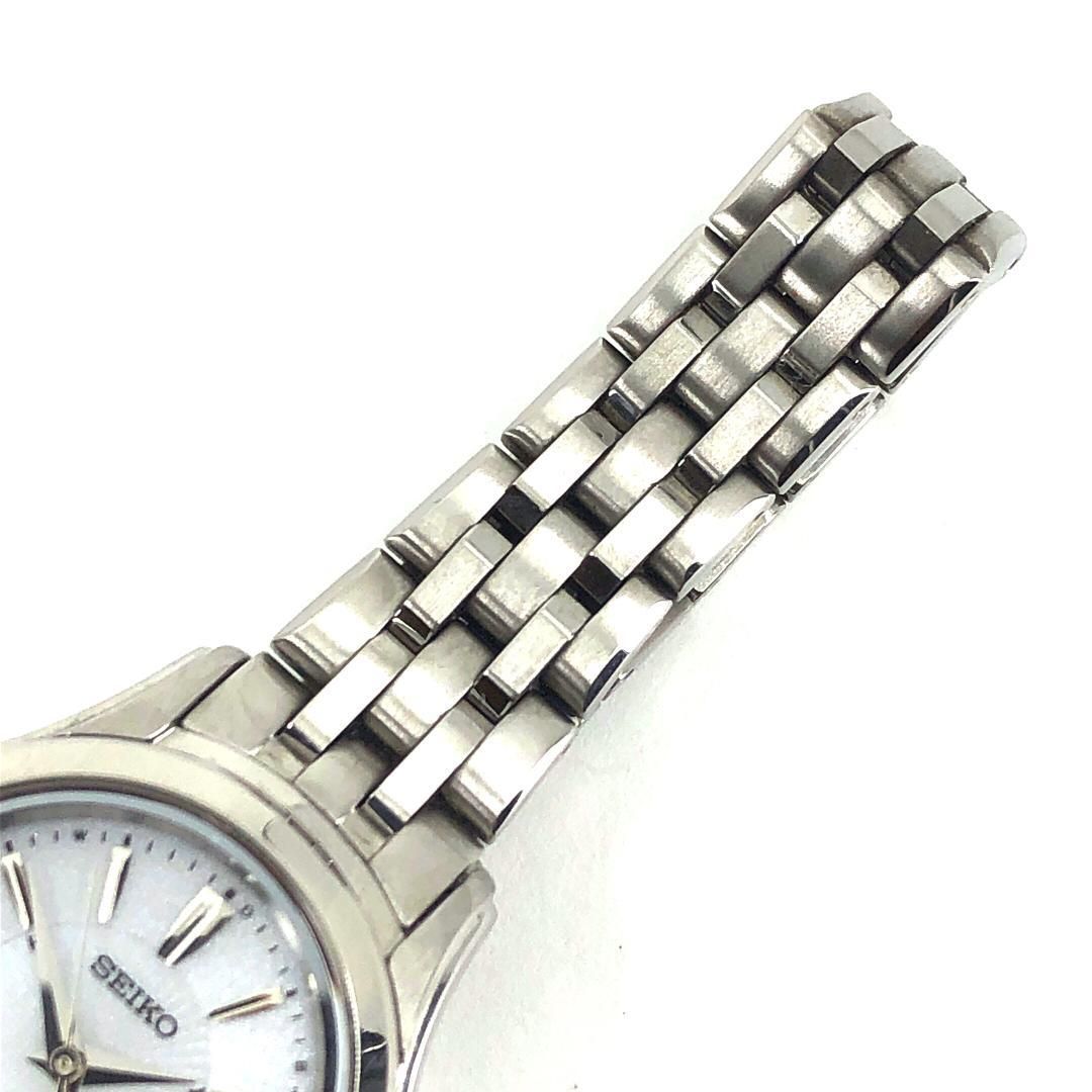【美品】SEIKO セイコー／エクセリーヌ 1B22-0AM0／ソーラークォーツ／ステンレス／シルバー・ホワイト