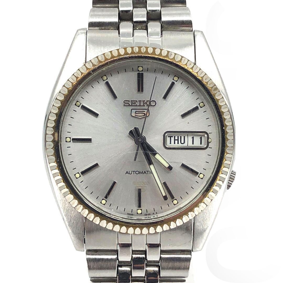 SEIKO セイコー／セイコー5 フルーテッドベゼル 7S26-3110／自動巻き／ステンレス／シルバー