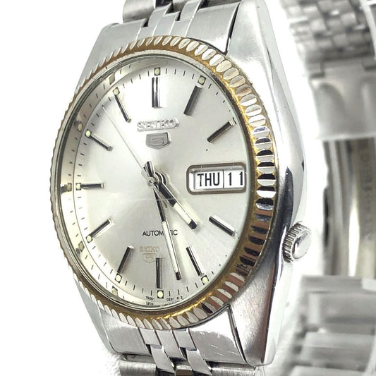 SEIKO セイコー／セイコー5 フルーテッドベゼル 7S26-3110／自動巻き／ステンレス／シルバー