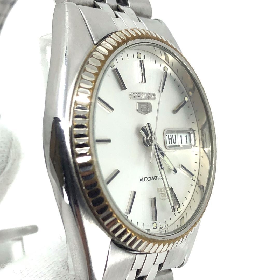 SEIKO セイコー／セイコー5 フルーテッドベゼル 7S26-3110／自動巻き／ステンレス／シルバー