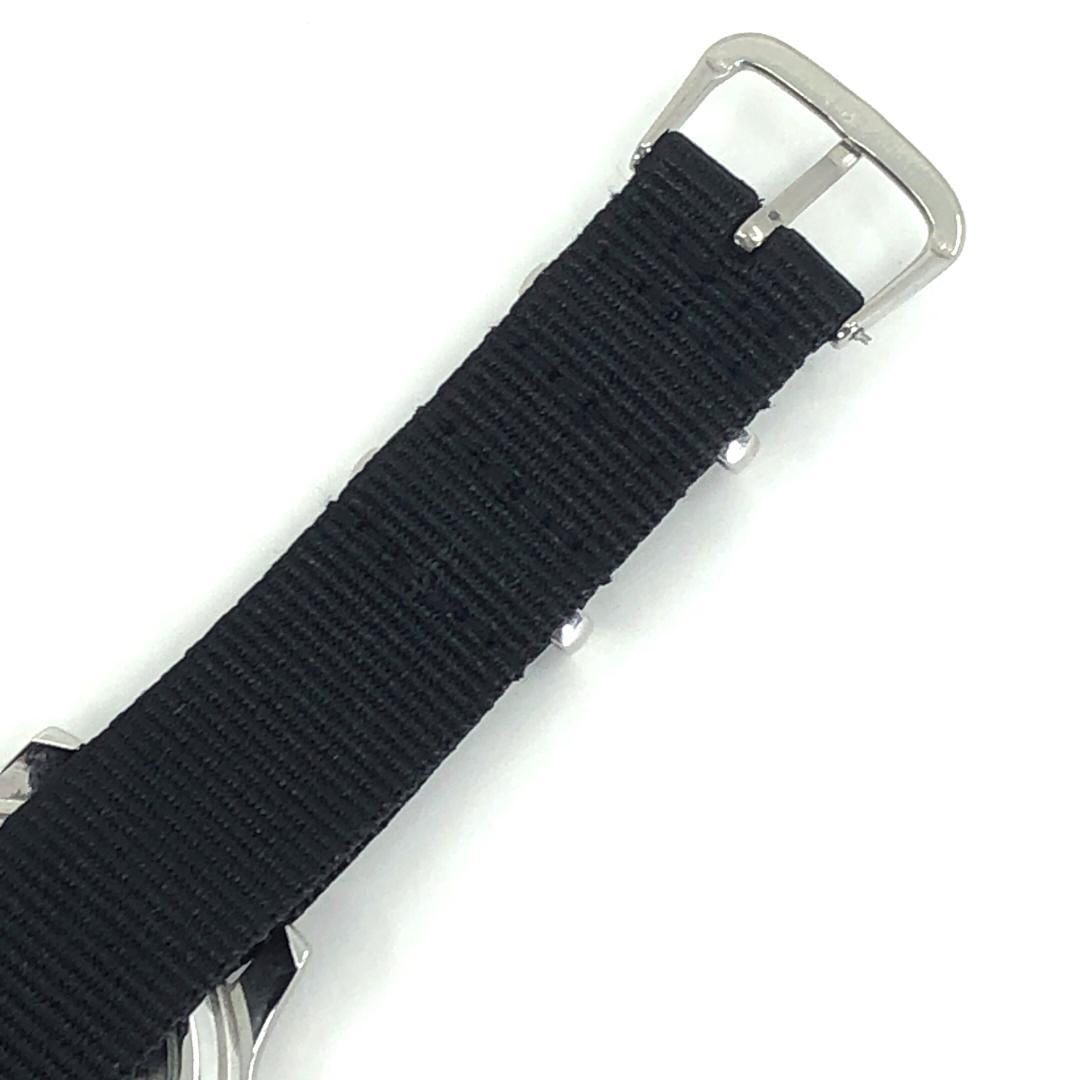 【美品】SEIKO セイコー／セイコー5 ミリタリー 7S26-02J0／自動巻き／ステンレス・キャンバス／シルバー・ブラック