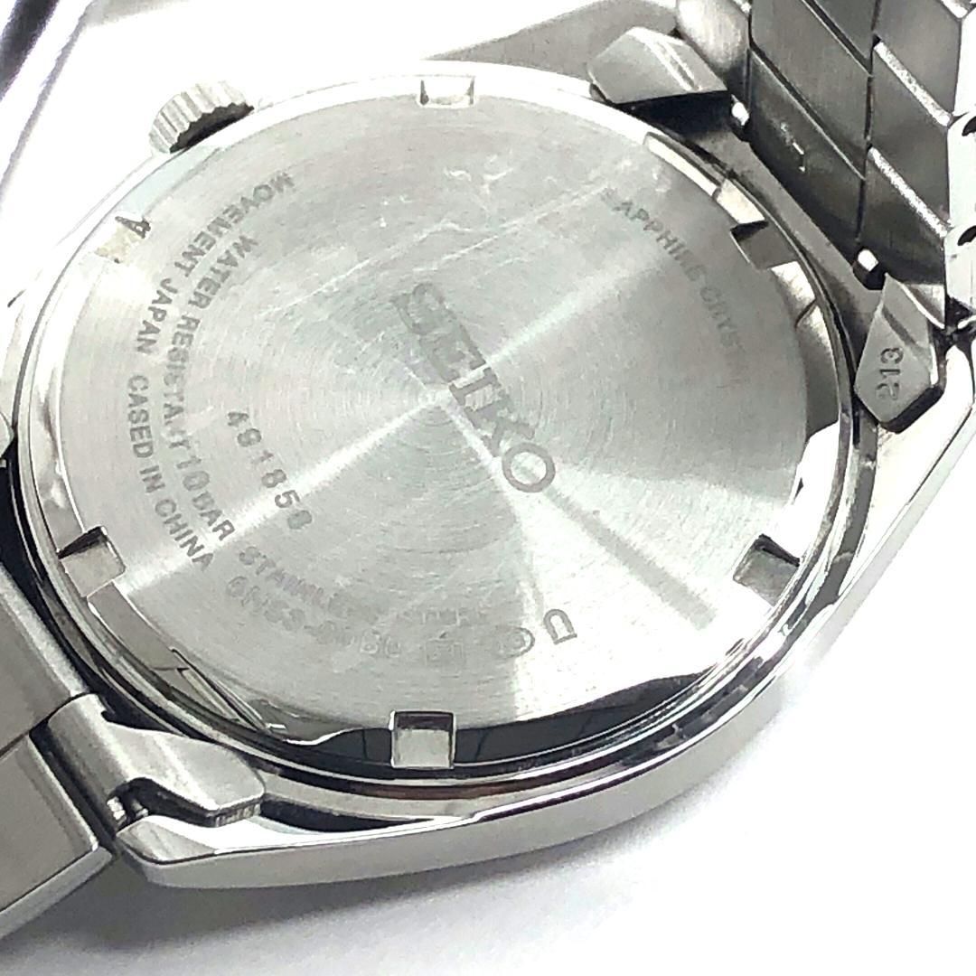 【美品・箱・コマ付】SEIKO セイコー／セレクション 6N53-00B0／ソーラークォーツ／ステンレス／シルバー・ネイビー
