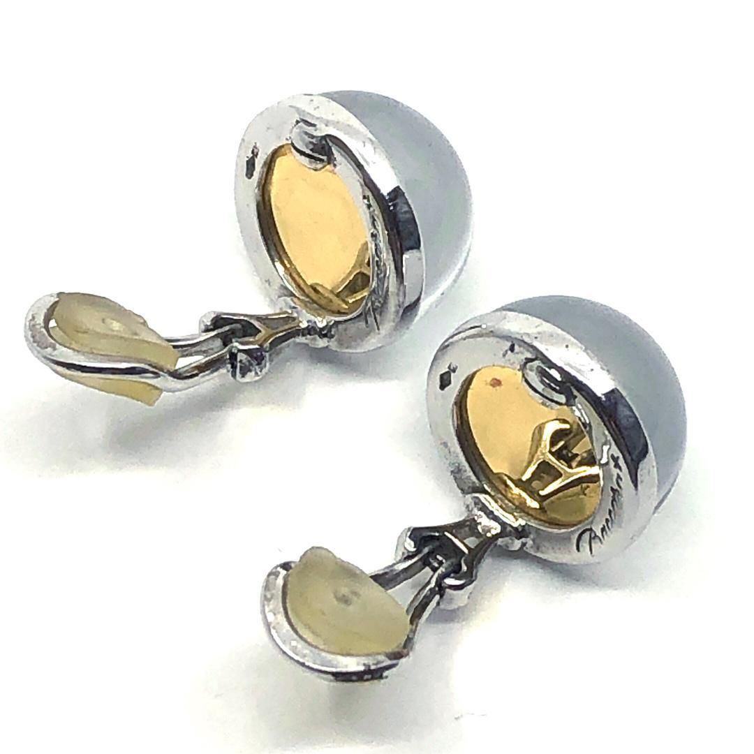 【美品】Baccarat バカラ／クリスタル イヤリング／クリスタルグラス・SV925／クリア・シルバー／BC527