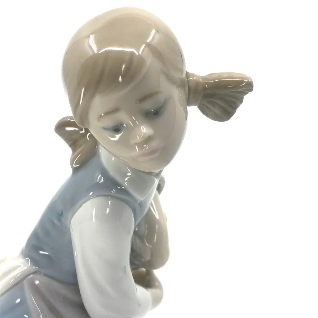 【美品】LLADRO リヤドロ／ポチのいたずら フィギュリン／4982／陶器／マルチカラー