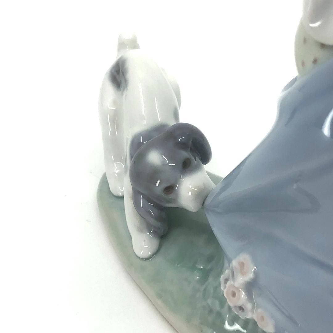 【美品】LLADRO リヤドロ／ポチのいたずら フィギュリン／4982／陶器／マルチカラー
