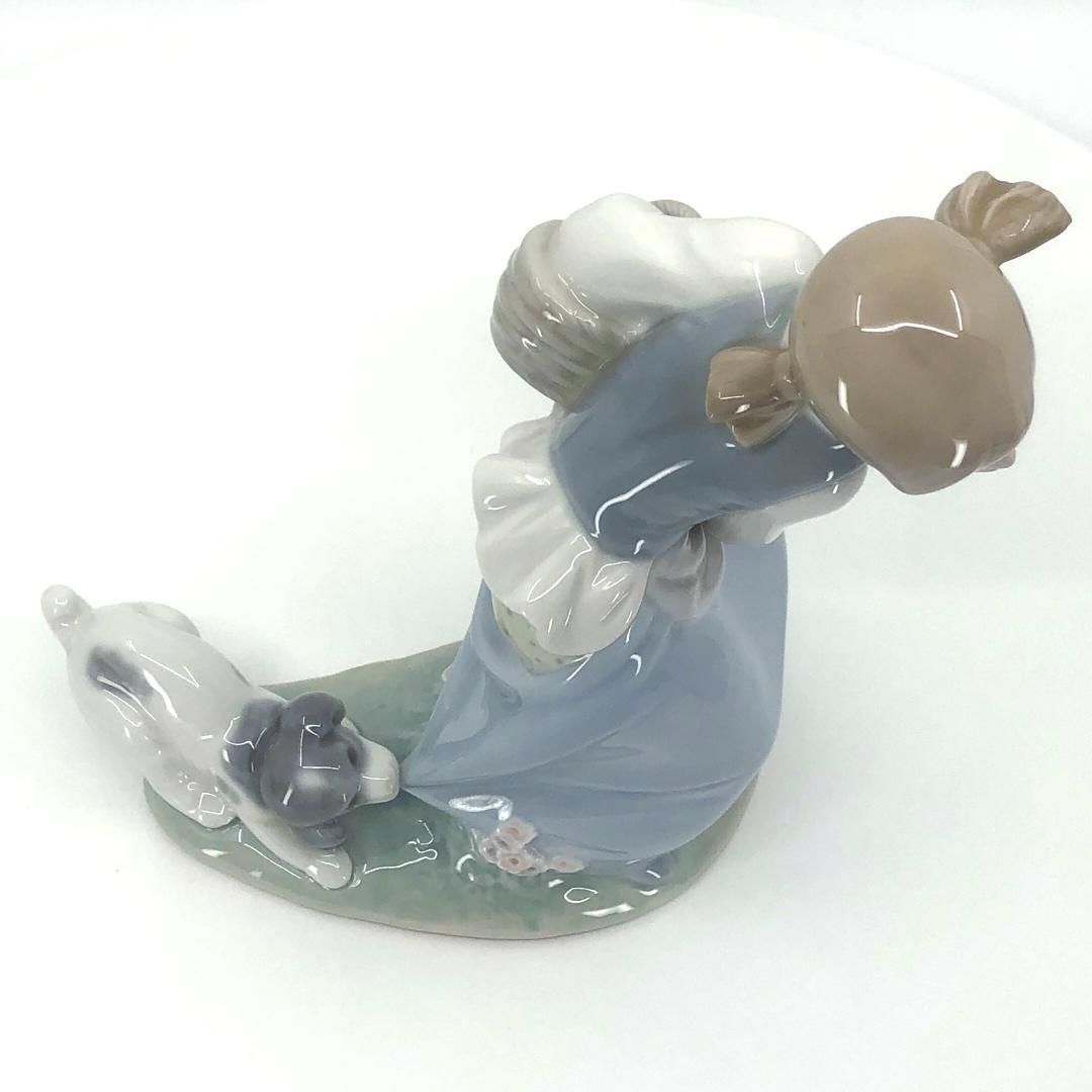 【美品】LLADRO リヤドロ／ポチのいたずら フィギュリン／4982／陶器／マルチカラー