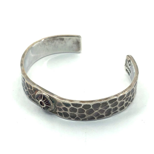 【美品】ARIZONA FREEDOM アリゾナフリーダム／太陽神 ハンマートーン バングル／CV925／シルバー