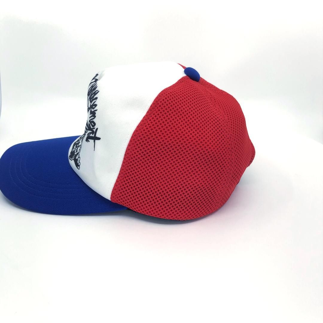 【美品】beauty:beast ビューティービースト／キラーエンジェル トラッカーキャップ／F／Y2K／ポリエステル／ブルー・ホワイト・レッド