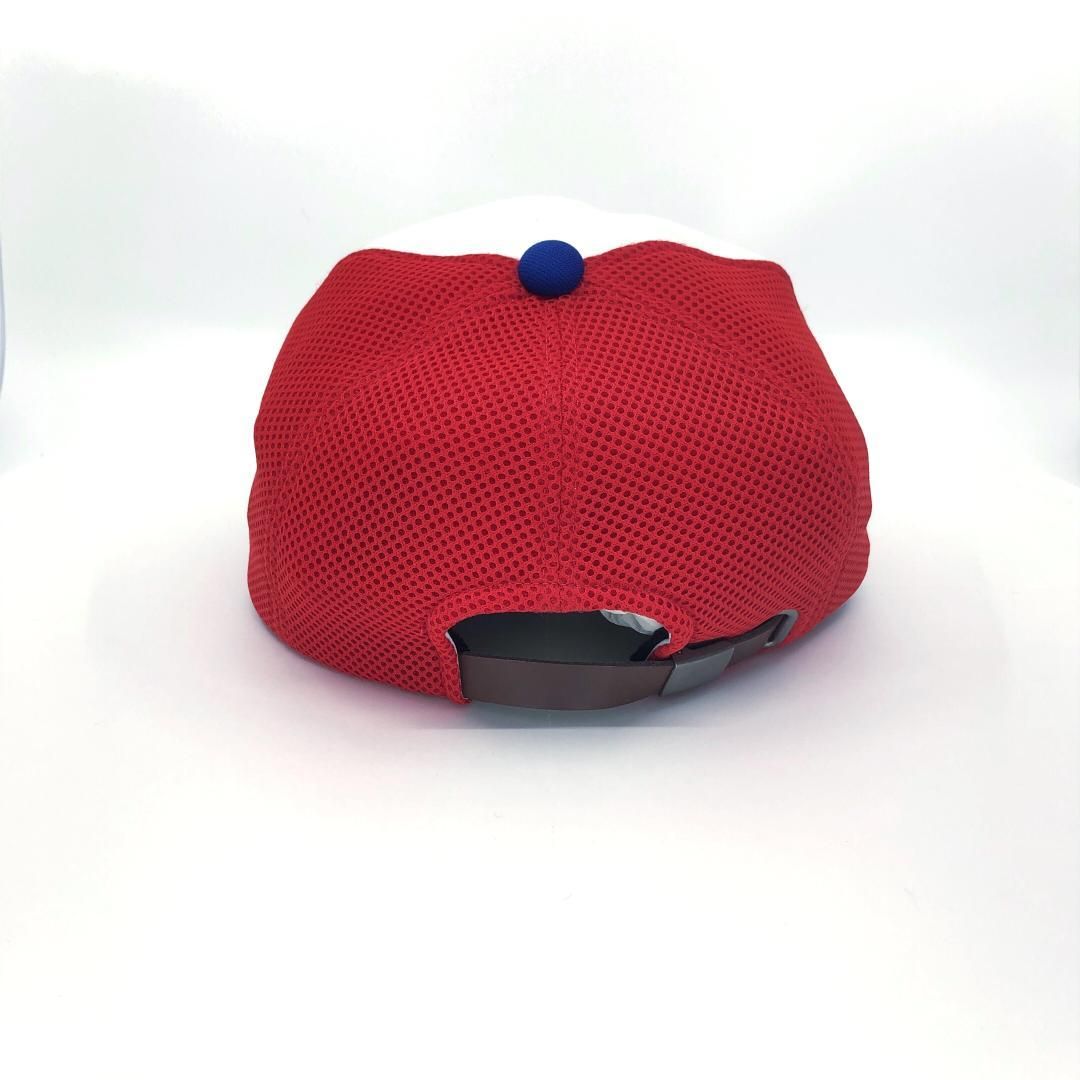 【美品】beauty:beast ビューティービースト／キラーエンジェル トラッカーキャップ／F／Y2K／ポリエステル／ブルー・ホワイト・レッド