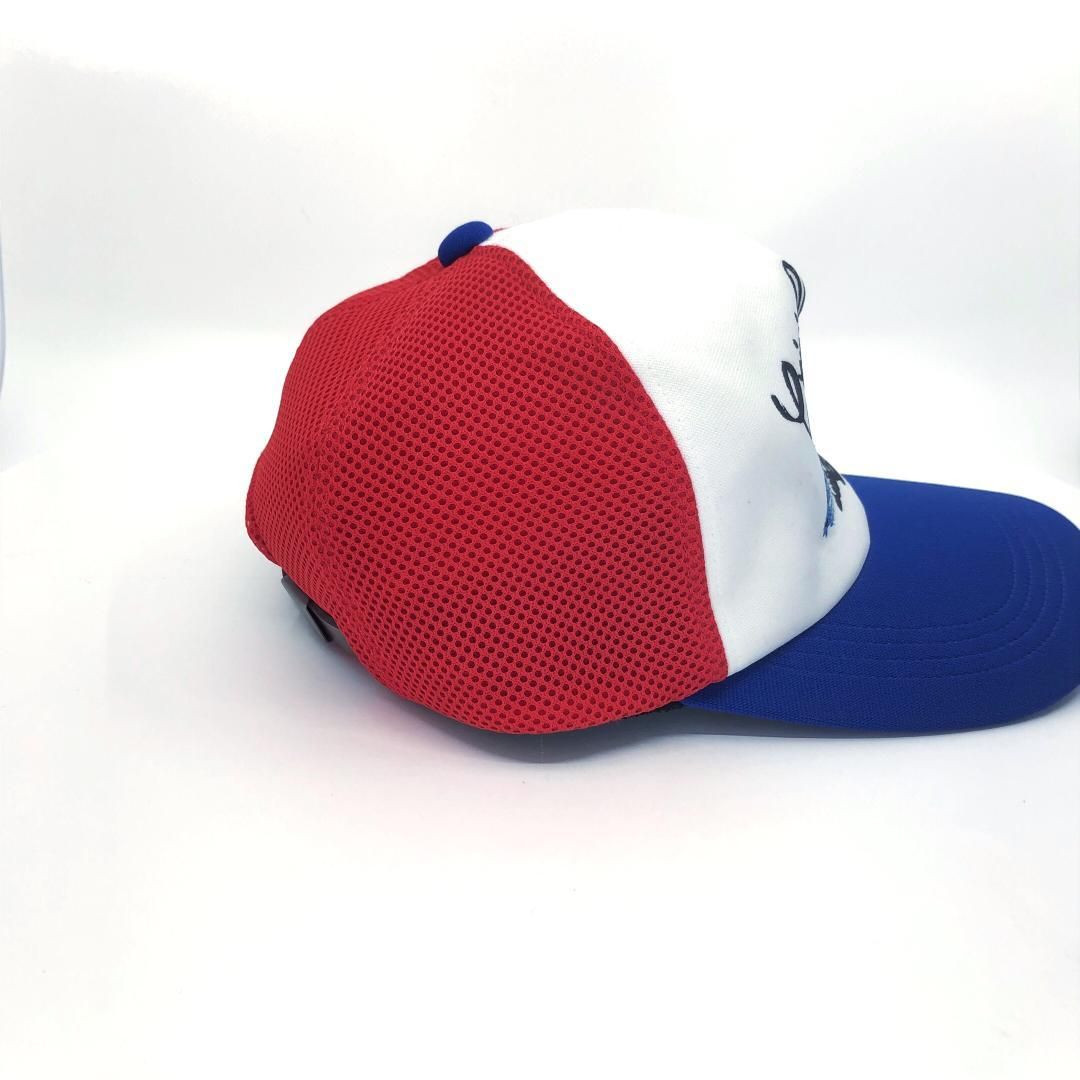 【美品】beauty:beast ビューティービースト／キラーエンジェル トラッカーキャップ／F／Y2K／ポリエステル／ブルー・ホワイト・レッド