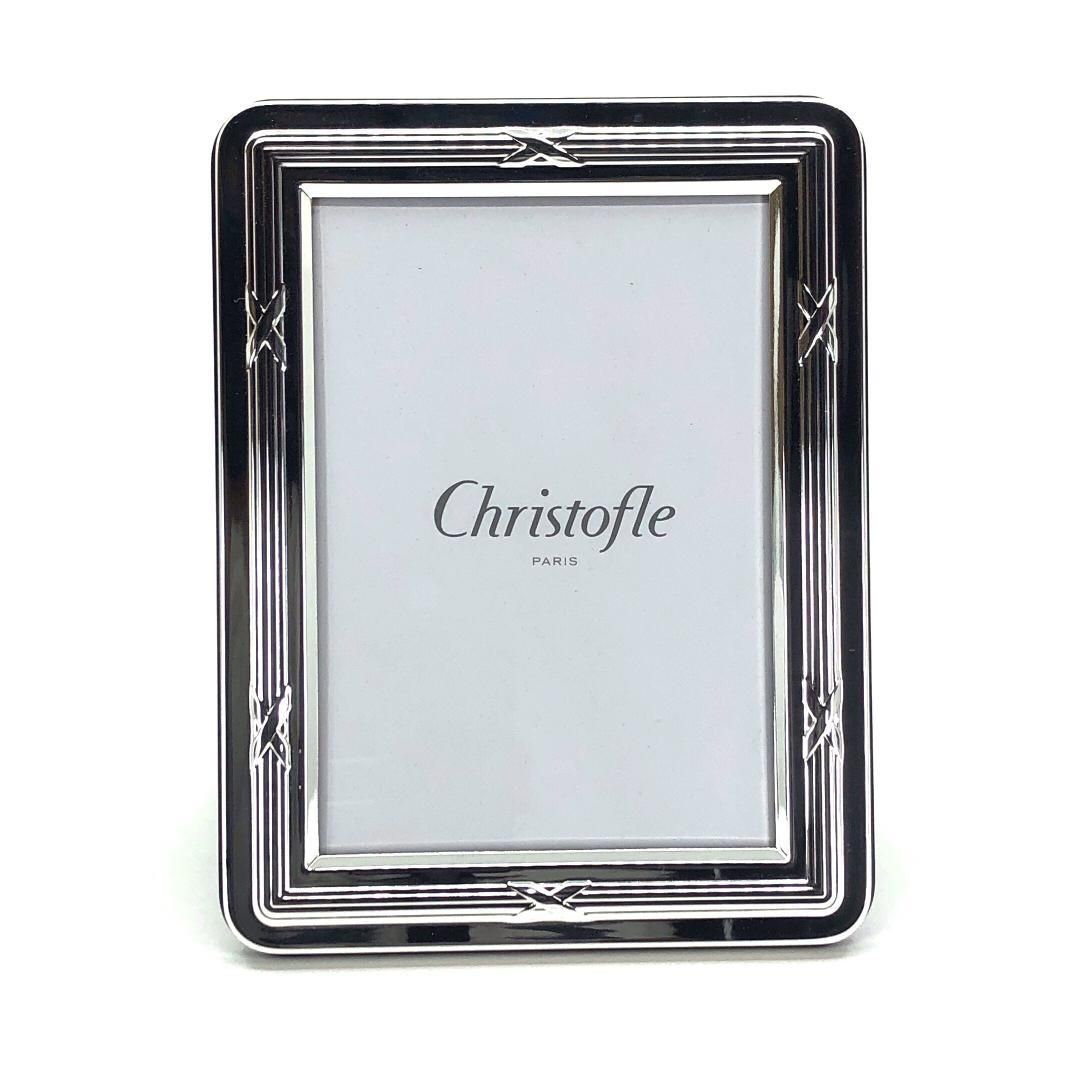 【美品・箱付き】Christofle クリストフル／フォトフレーム 写真立て／クリストフルシルバー／シルバー／CF7